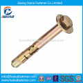 Whosale 4.8 grade color plated sleeve anchor bolt weight with hex head M16